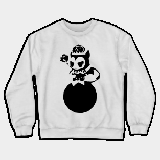 Brownie Magician minimal silhouette white Crewneck Sweatshirt